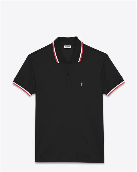 ysl polo shirt black|yves st laurent polo shirts.